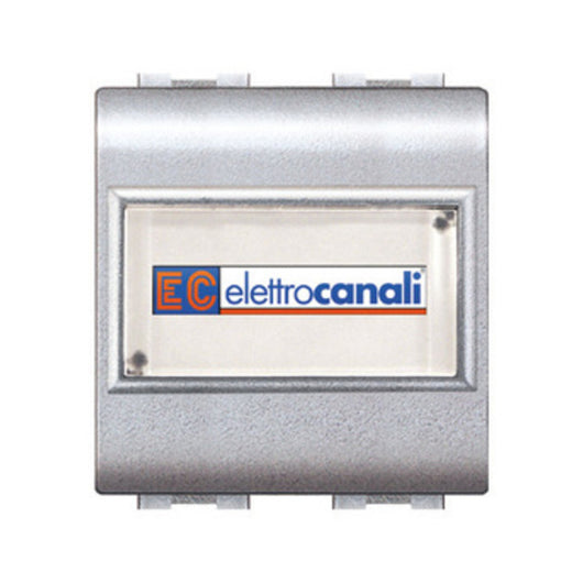 LIFE 4025 TEC PULSANTE C/PORTANOME ARGENTO SAT- 6,0 pz