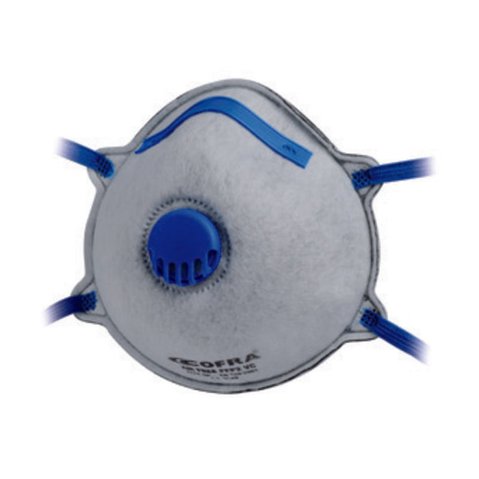 MASCHERINA PROTEZIONE COFRA FFP2 C/VALV CARB M010-K023- COFRA- 12,0 pz