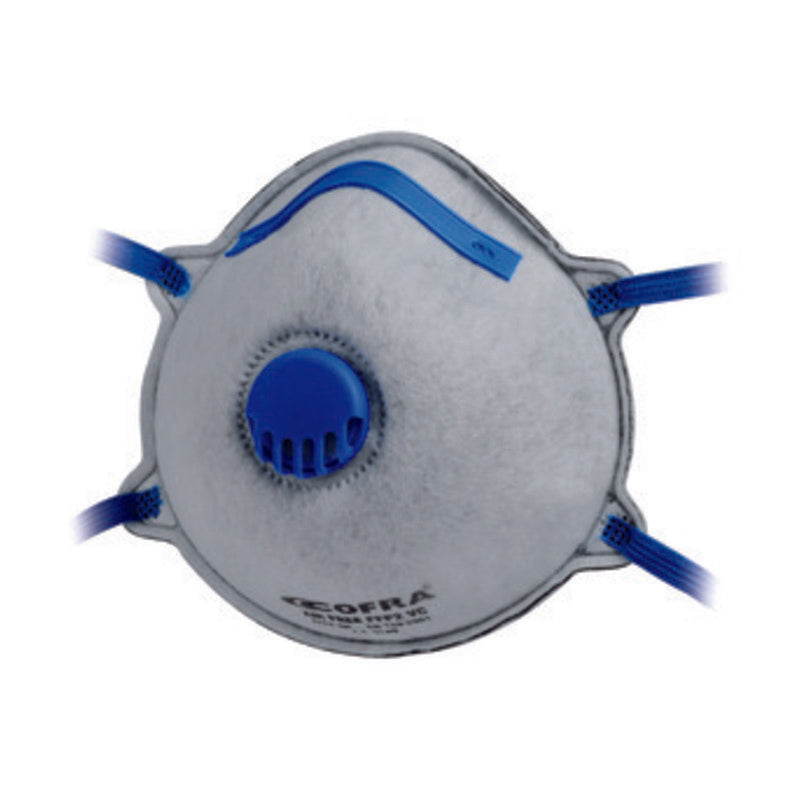 MASCHERINA PROTEZIONE COFRA FFP2 C/VALV CARB M010-K023- COFRA- 12,0 pz