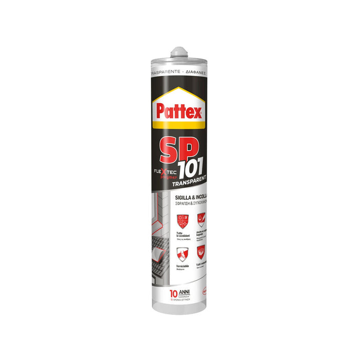 PATTEX SILICONE SP101 TRASPARENTE 280 ML CARTUC.- HENKEL ITALIA- 1,0 pz