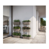 FIORIERA MULTIPLA 50X17XH100 CM TORTORA- ART PLAST- 5,0 pz