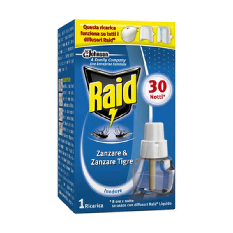 ANTIZANZARE RAID RICARICA LIQUIDA 30 NOTTI- S.C.JOHNSON ITALY- 24,0 pz
