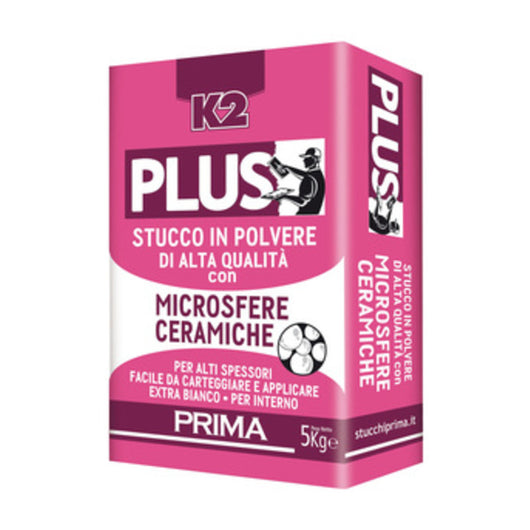 STUCCO PLUS MICROSFERE CERAMICHE K2 DA  5 KG- 4,0 pz