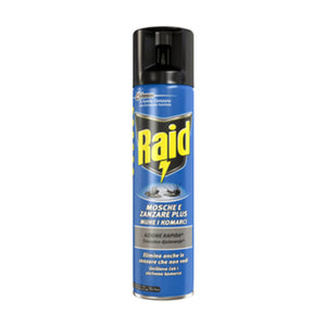 MOSCHE E ZANZARE RAID SPRAY 400 ML- S.C.JOHNSON ITALY- 12,0 pz