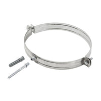 COLLARE INOX C/TASSELLO P/TUBO STUFA 10CM- 10,0 pz
