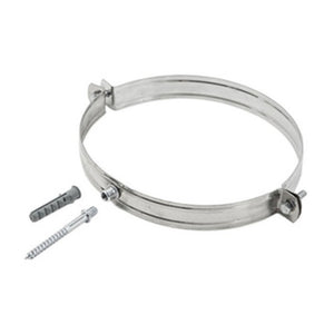 COLLARE INOX C/TASSELLO P/TUBO STUFA 10CM- 10,0 pz