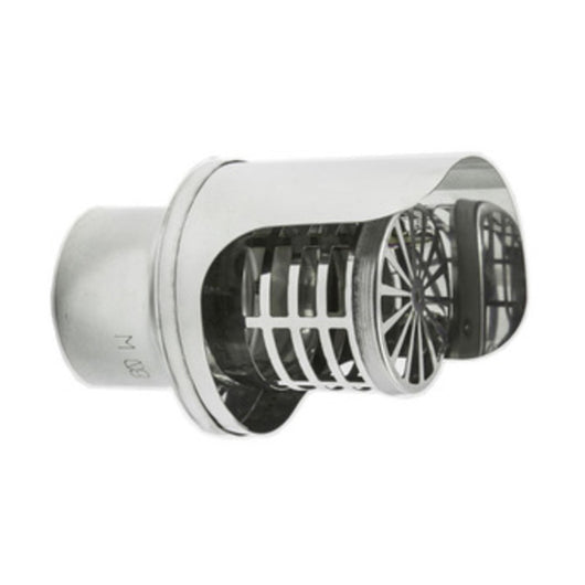 TERMINALE INOX ORIZZONTALE D  8 CM- 2,0 pz