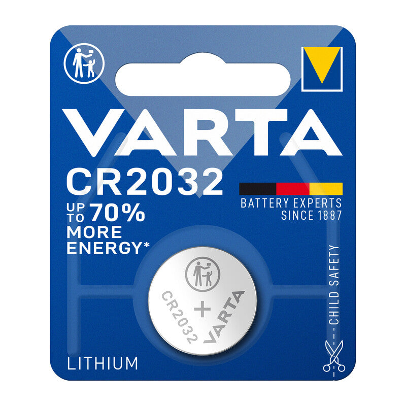 VARTA BATTERIA A BOTTONE CR2032 LITIO  BL 1 PZ- 10,0 blister