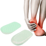 Supporto per Piede in Gel di Silicone - Altezza Incrementale - Cuffie per Piedi - 1 Paio - Contorno Flattato - Supporto per Piede con Cuscino per Tacco