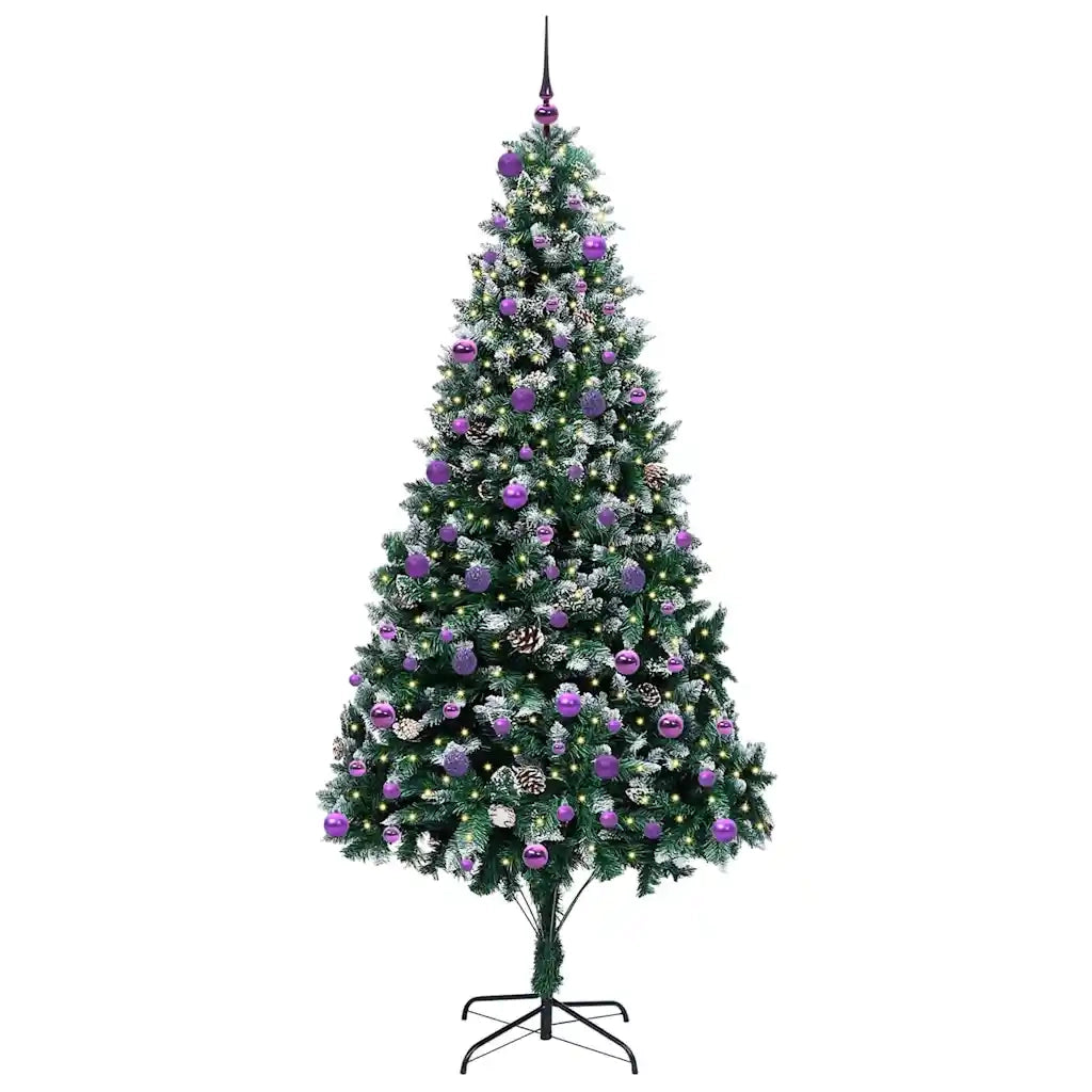 Albero di Natale artificiale con 300 LED Verde 240 cm 3396288