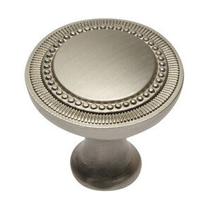 POMOLO IMPER D 31 MM ALLUMINIO NICHEL SATINATO- 10,0 pz