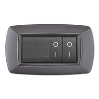 PLACCA LIFE LIVING PLAST GRIGIO CHIARO VULCAN 4P- 1,0 pz