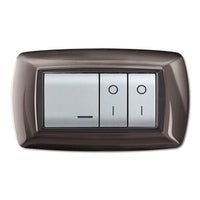 PLACCA LIFE LIVING PLAST ACCIAIO SATINATO 4P- 1,0 pz