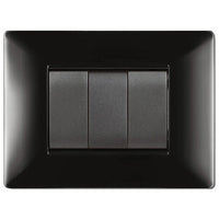 PLACCA LIFE Q LIVING PLAST NERO         7P- 1,0 pz