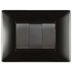 PLACCA LIFE Q LIVING PLAST NERO         4P- 1,0 pz