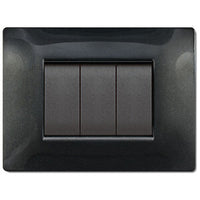 PLACCA LIFE Q LIVING PLAST NERO GLITTERING      4P- 1,0 pz