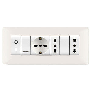 PLACCA LIFE Q LIVING PLAST BIANCO               7P- 1,0 pz