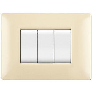 PLACCA LIFE Q LIVING PLAST AVORIO                7P- 1,0 pz