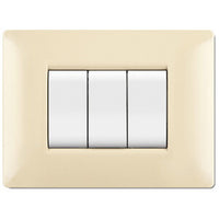 PLACCA LIFE Q LIVING PLAST AVORIO                3P- 10,0 pz