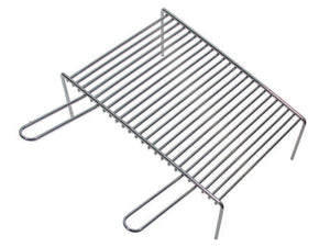 GRIGLIA PESANTE CON PIEDI 2 MANICI  cm.60x33x9h.    LAPILLO