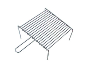 GRIGLIA PESANTE CON PIEDI 1 MANICO  cm.33x37    LAPILLO