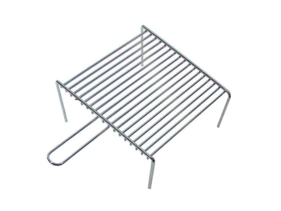 GRIGLIA PESANTE CON PIEDI 1 MANICO  cm.33x37    LAPILLO