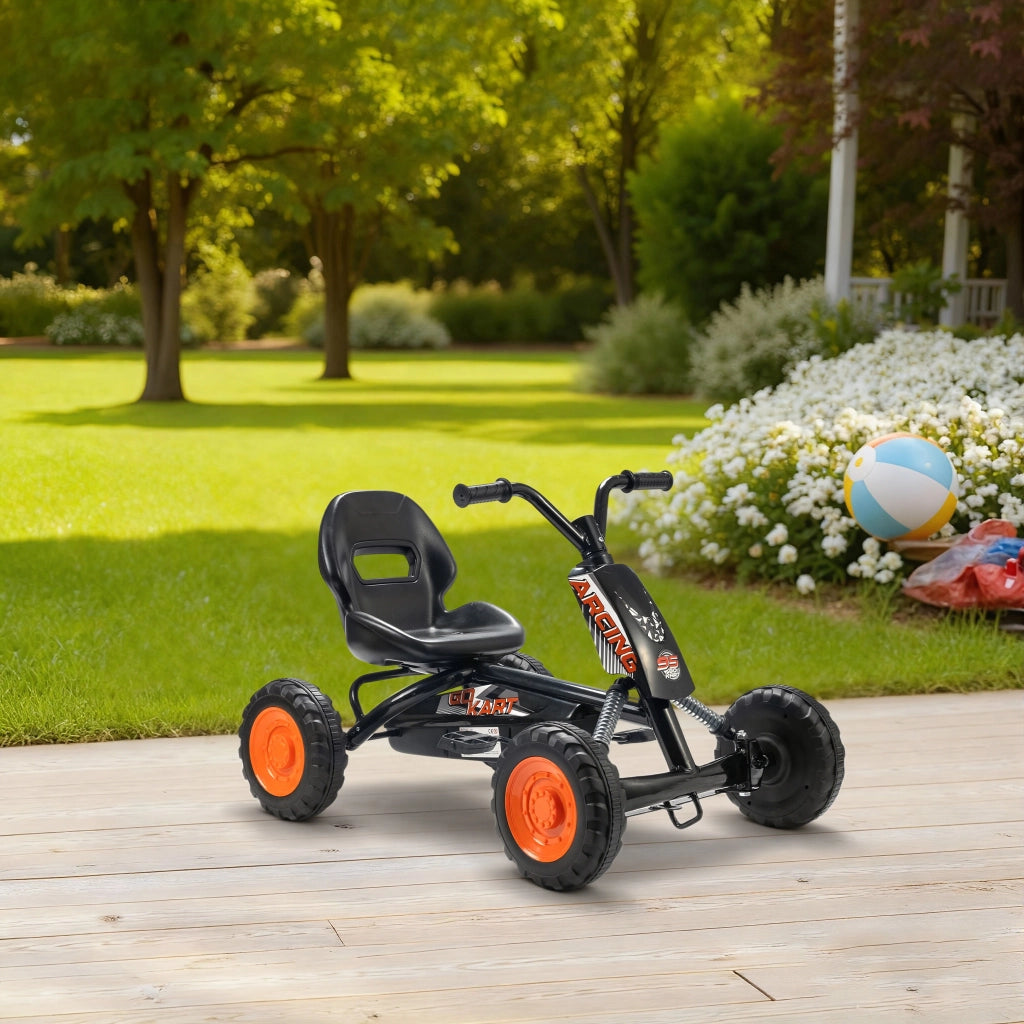 Kart a pedali per bambini ¨C zephmum ¨C nero 84x54x56 cm