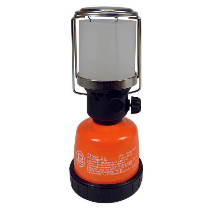 LAMPADA GAS CAMPING IN METALLO ACCENSIONE NORMALE