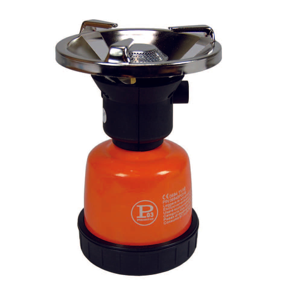 FORNELLINO GAS CAMPING IN METALLO ACCENSIONE NORMALE