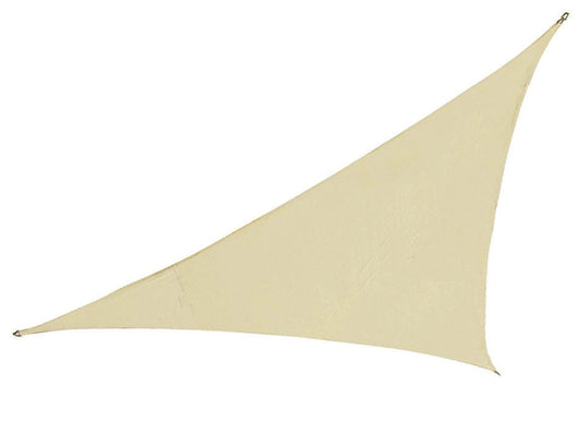 VELA OMBREGGIANTE POLIESTERE TRIANGOLARE  BEIGE mt. 3,6x3,6x3,6    VETTE