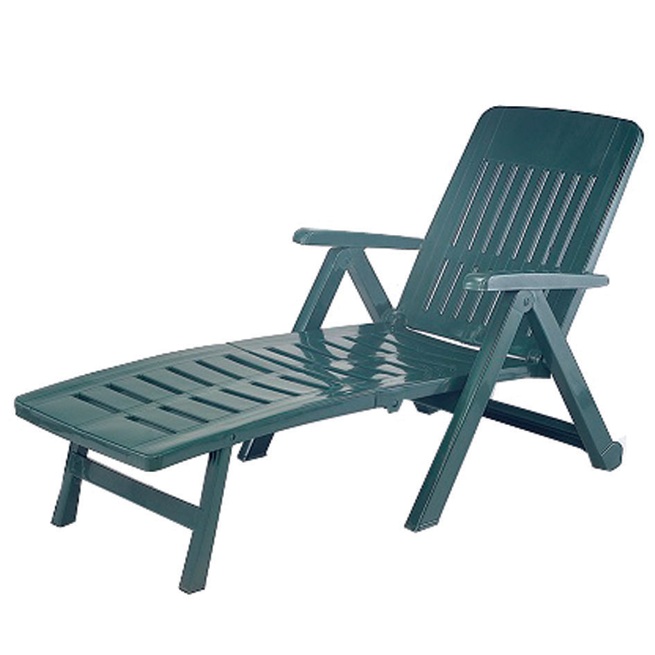 LETTINO DA GIARDINO SMERALDO VERDE  cm.72x189x96h.  peso kg.10,6