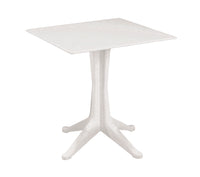 TAVOLO DA GIARDINO PONENTE BIANCO CM.70X70  cm.70x70x71,7h.  peso kg.7,7