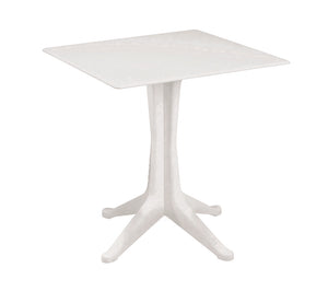 TAVOLO DA GIARDINO PONENTE BIANCO CM.70X70  cm.70x70x71,7h.  peso kg.7,7