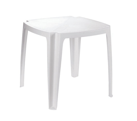 TAVOLO DA GIARDINO 75X75 BIANCO CM.75X75X72H.  cm.75x75x72h.  peso kg.5,9