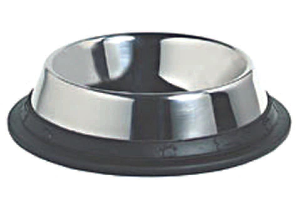 CIOTOLE IN ACCIAIO INOX PER CANI  cm.24x5,0h. capienza lt.1