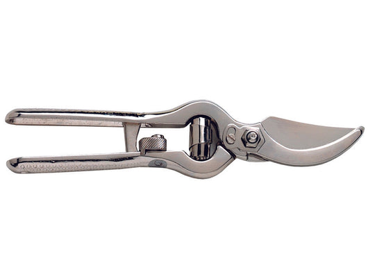 FORBICE POTA FORGIATA PROFESSIONALE CHIUSURA A RULLO SPALLA NICHELATA  cm.21  31165    AUSONIA