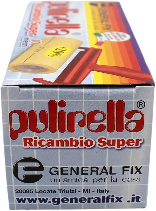 RICAMBIO SPAZZOLA PULIRELLA SUPER- - 10 mt carta crespata adesiva h. 12 cm GENERALFIX