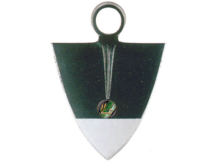 ZAPPA TRIANGOLARE LAZIO ORSATTI  gr.800 cm.22x26h. occhio ø mm.37/39    IL CAMPO