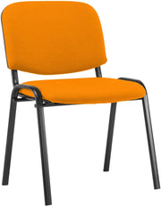 Sedia Ken in stoffa arancione