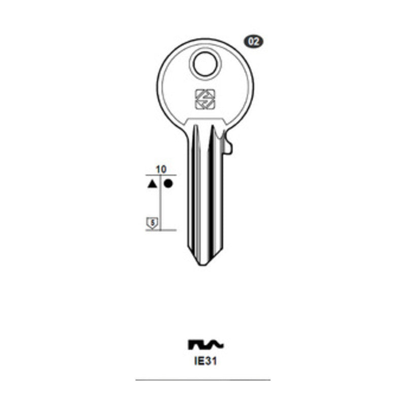 CHIAVI SILCA PROFILO IE31 ASC            GR.2- 20,0 pz
