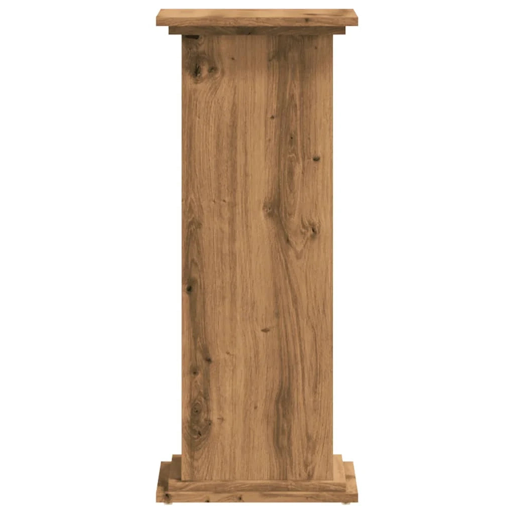 Portavasi mobiletto per fiori 33 x 33 x 80 cm legno ingegnerizzato marrone 02_0045153