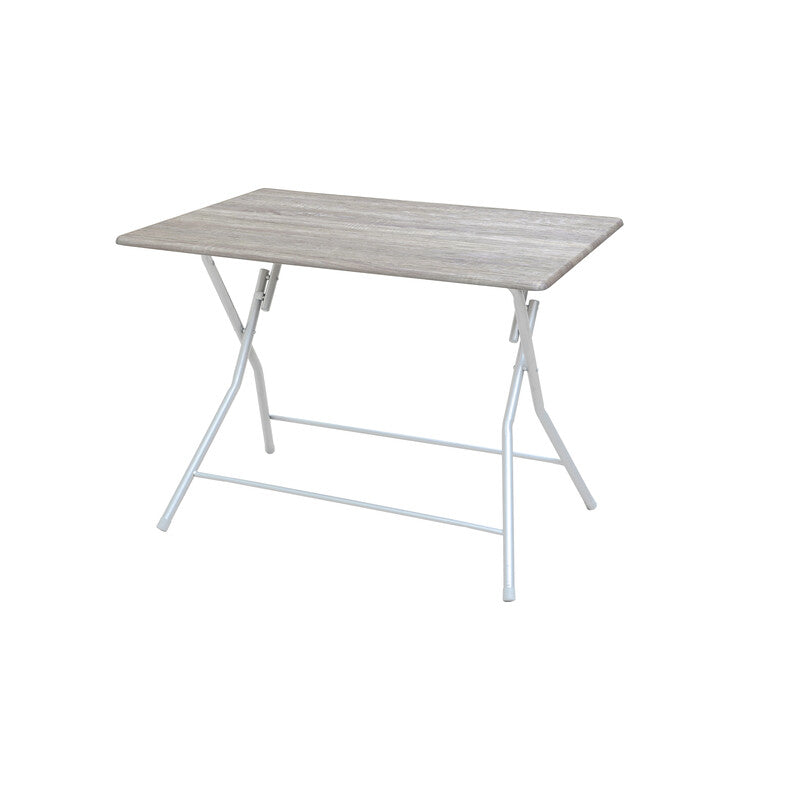 TAVOLO PIEGHEVOLE BINGO CM 120X80 ROVERE GRIGIO- 1,0 pz