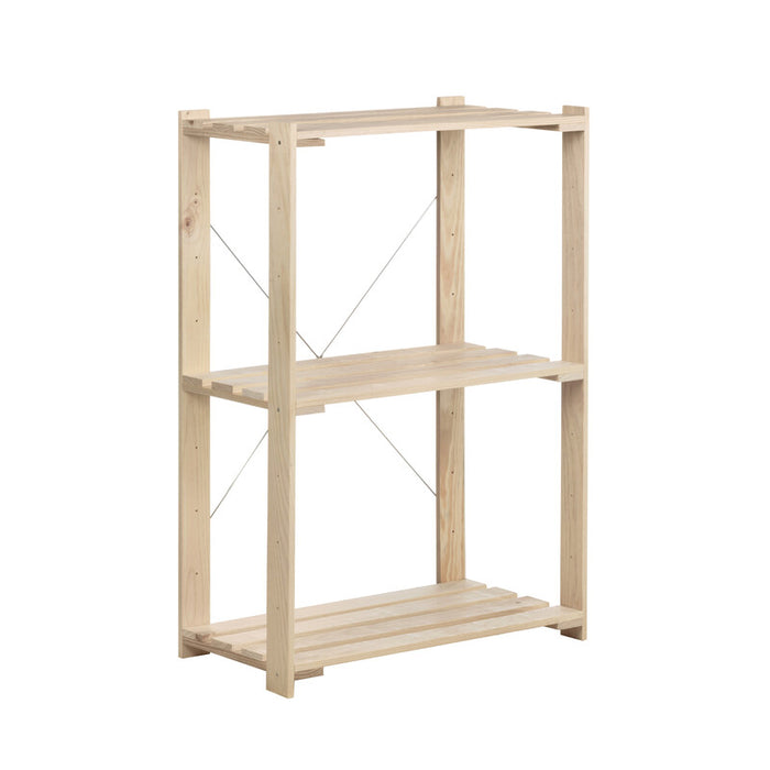 SCAFFALE IN PINO 3 RIPIANI CM 76,5X38,5X110 H- 1,0 pz