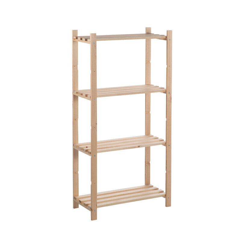 SCAFFALE IN PINO BASICO 4 RIPIANI CM 65X30X131 H- 1,0 pz