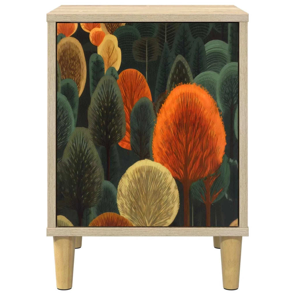 Armadio da Notte ZAANDAM 2 pz Rovere Sonoma 36 x 33 x 50 cm 8007212