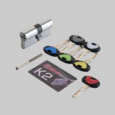 CILINDRO SAGOMATO 'K2' SECUREMME 80 mm (35+10+45) - SECUREMME