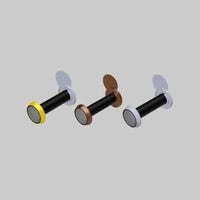 SPIONCINO 'DIAMANTE' SECUREMME Ø 16x80/120 mm - Col. Ottone lucido - SECUREMME