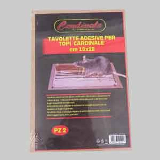 TAVOLETTE ADESIVE PER TOPI CARDINALE 19x28 cm - Conf. 2 pezzi - CARDINALEYPP