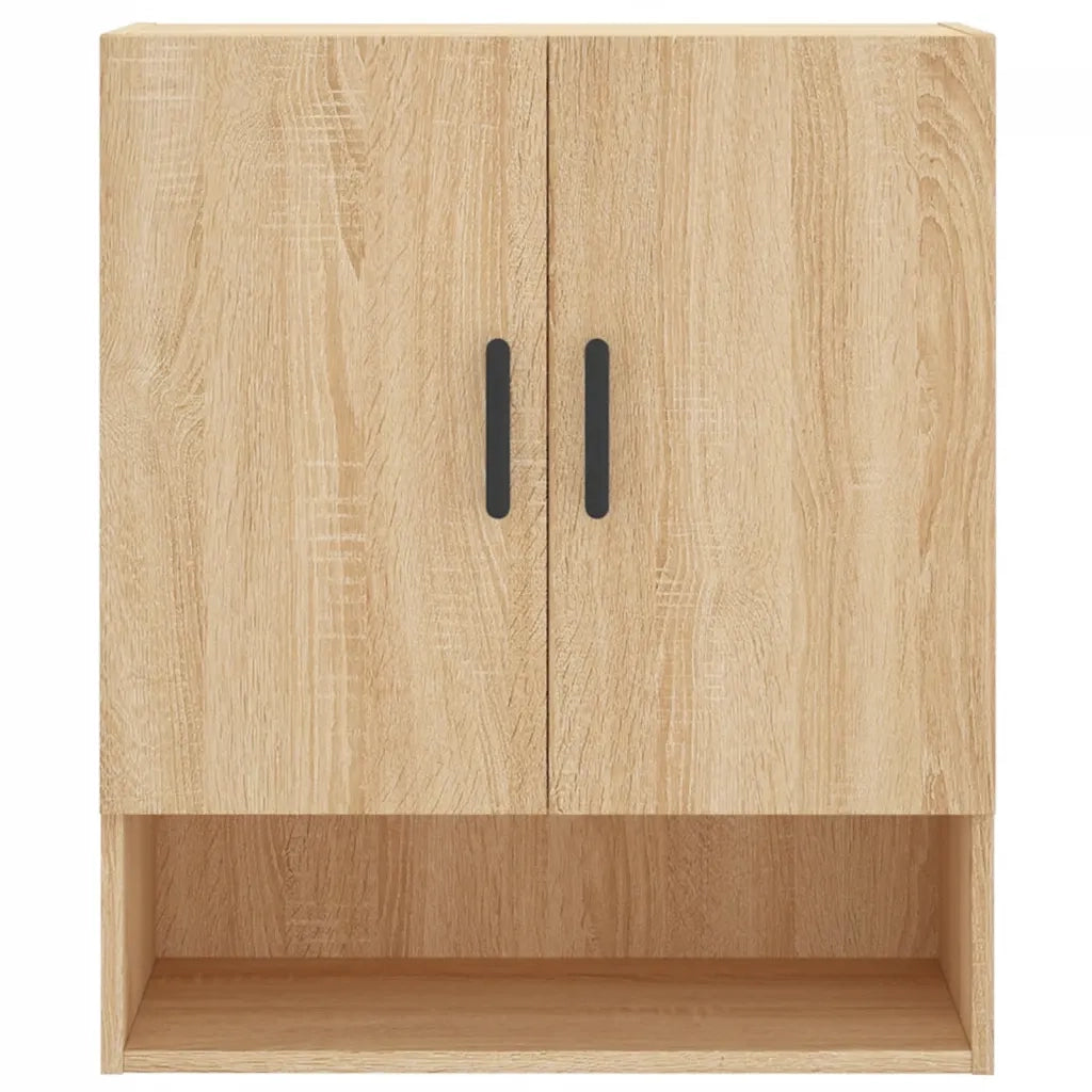 Mobiletto a parete con pratico vano contenitore 60 x 31 x 70 cm realizzato in legno ingegnerizzato di rovere Sonoma 02_0048771