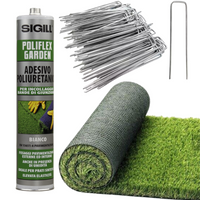 Rotolo prato erbabella 2 mt fili 45 mm + 40 picchetti + adesivo monocomponente